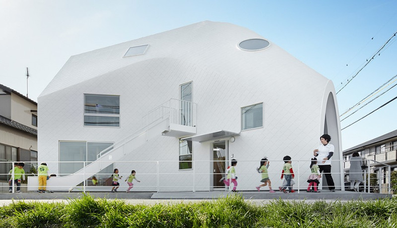 Una scuola materna dalla forma organica “Clover House” by MAD Architects (Japan)